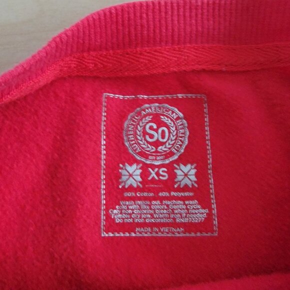 SO Crewneck Sweatshirt Red 25 XS - Picture 2 of 3